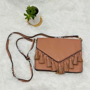 Just Fab Fringed Crossbody Bag